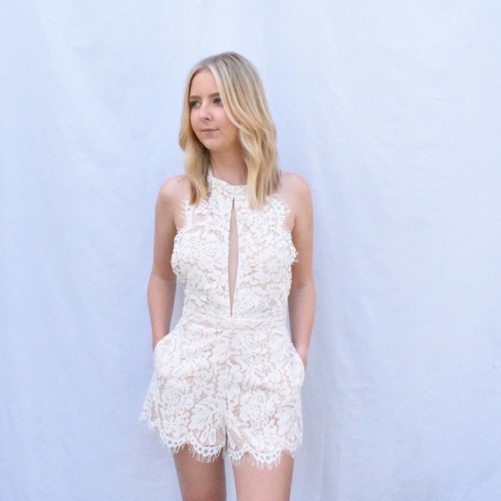 Lace Keyhole Romper